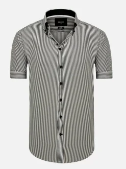 Wam Denim Aire Black Overhemd Korte Mou| Overhemd Korte Mouwen