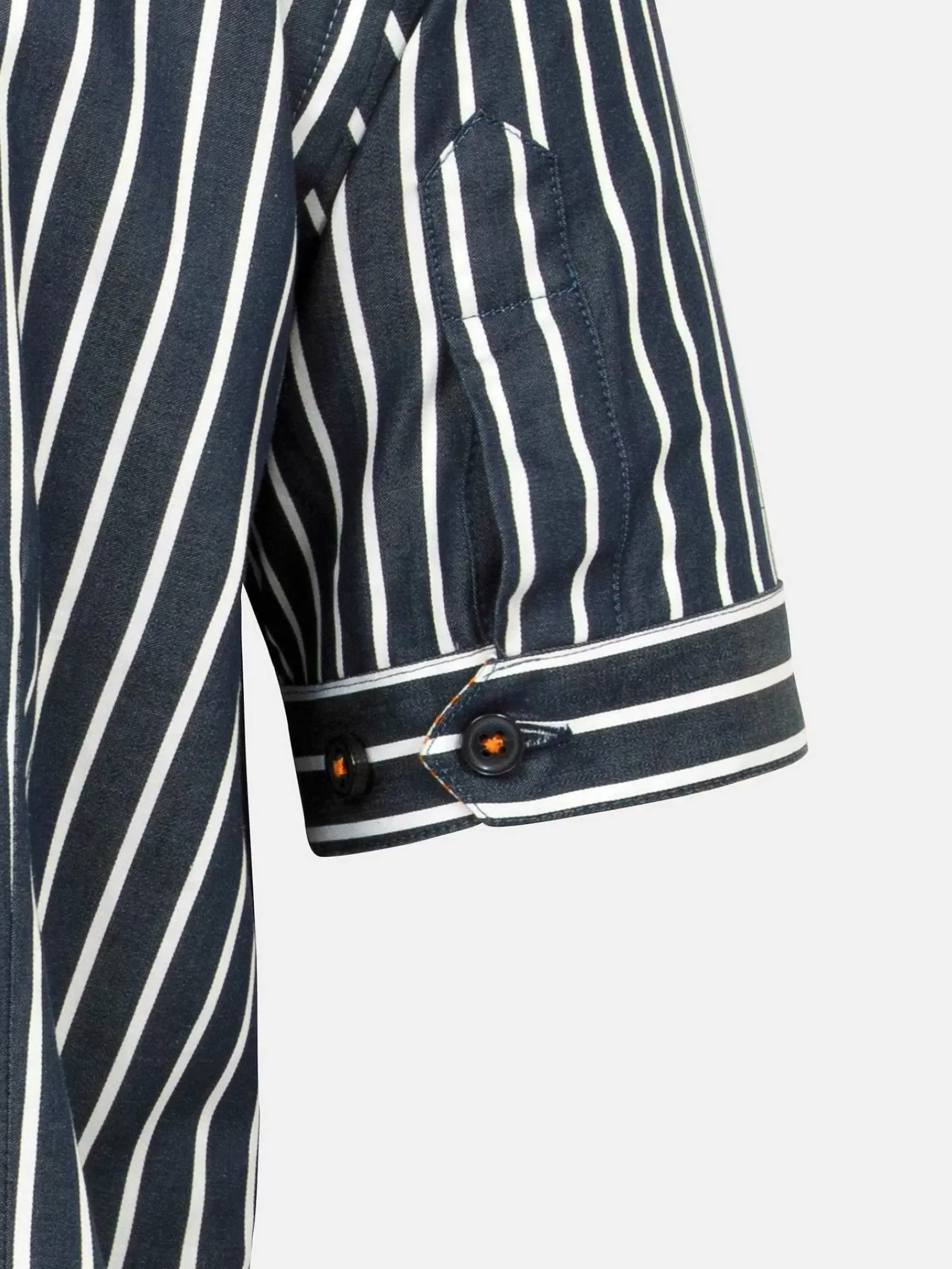 Wam Denim Aire Navy Overhemd Korte Mouw| Overhemd Korte Mouwen