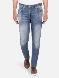 Wam Denim Albaric Faded Slim Fit Light Navy Jeans| Jeans