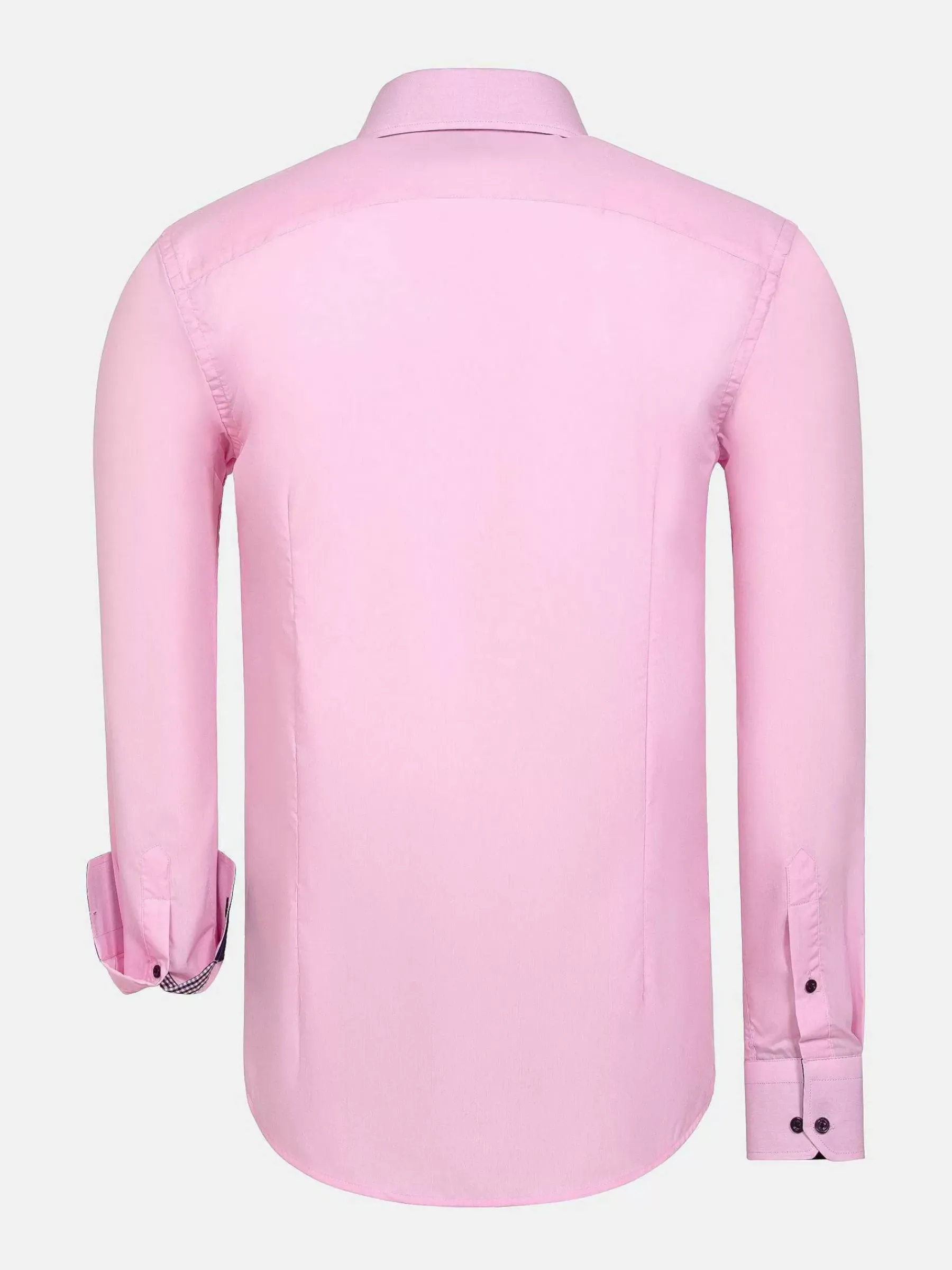 Wam Denim Ales Solid Structured Pink Overhemd Lange Mouw| Overhemd Lange Mouwen