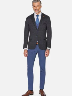 Wam Denim Archer Slim Fit Plain Indigo Navy Pantalon| Pantalons