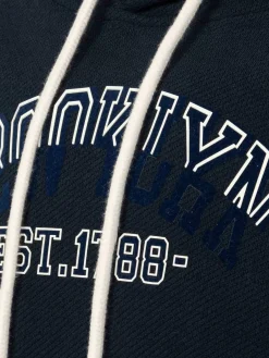 Wam Denim Arlo Stretched Navy Hoodie Shorts Set| Sweaters
