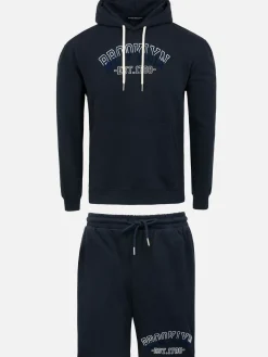 Wam Denim Arlo Stretched Navy Hoodie Shorts Set| Sweaters