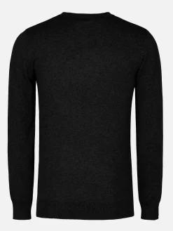 Wam Denim Athens V-Neck Black Sweater| Sweaters