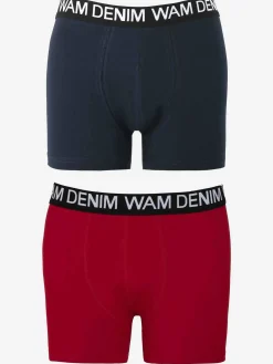 Wam Denim Boxer 73005 Milton Navy Red| Boxershorts