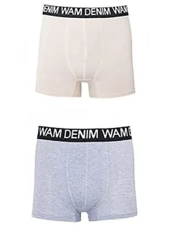 Wam Denim Boxer 73005 Milton Taupe Grey| Boxershorts