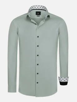 Wam Denim Caesar Light Menthol Overhemd| Overhemd Lange Mouwen