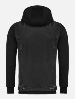 Wam Denim Echten Slim Fit Hoodie Black Vesten| Vesten