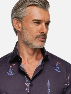 Wam Denim Equinox Floral Print Overhemd Lange Mouw| Overhemd Lange Mouwen