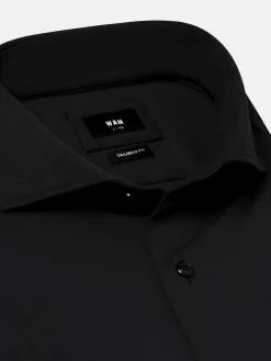 Wam Denim Everest Spread Collar Black Overhemd Lange Mouw| Overhemd Lange Mouwen