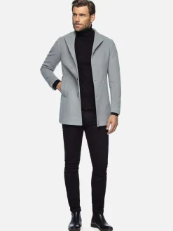 Wam Denim Franklin Three Button Casual Grey Mantelassen| Manteljassen