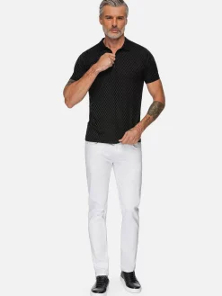 Wam Denim Gonzsles Black Zipper Polo| Polo'S