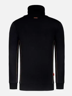Wam Denim Hawaiian High Neck Black Sweater| Sweaters