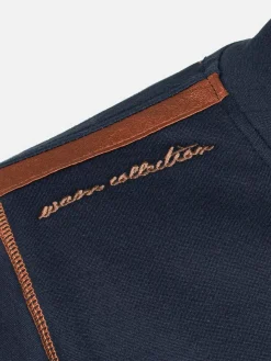 Wam Denim Horizon Turtleneck Navy Sweater| Sweaters
