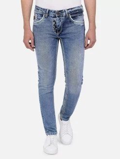 Wam Denim Komrij Slim Soft Wash Navy Jeans| Jeans