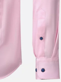 Wam Denim Lance Solid Pink Overhemd Lange Mouw| Overhemd Lange Mouwen