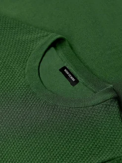 Wam Denim Lucas Pique Knit Green T-Shirt| T-Shirts