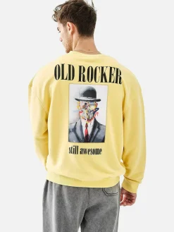Wam Denim Melvin Regular Fit Yellow Sweater| Streetwear