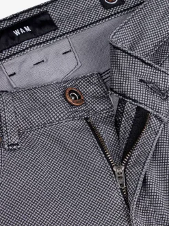 Wam Denim Moraine Mini Check Anthracite Jeans| Jeans