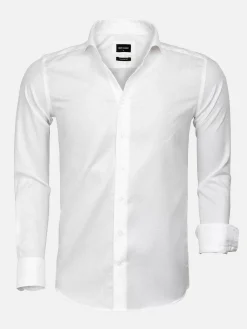 Wam Denim Overhemd 75613 Burgos White| Overhemd Lange Mouwen