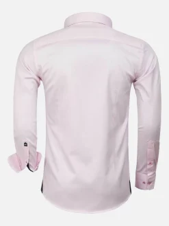 Wam Denim Overhemd 75623 Getafe Pink| Overhemd Lange Mouwen