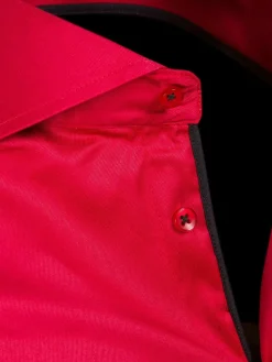 Wam Denim Overhemd 75525 Jaen Red| Overhemd Lange Mouwen