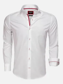 Wam Denim Overhemd 75525 Jaen White| Overhemd Lange Mouwen