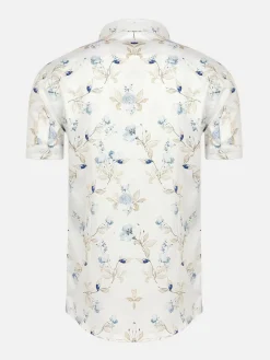 Wam Denim Overhemd Korte Mouw 75745 Primrose White| Overhemd Korte Mouwen