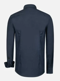 Wam Denim Overhemd Lange Mouw 75754 Caesar Dark Indigo| Overhemd Lange Mouwen
