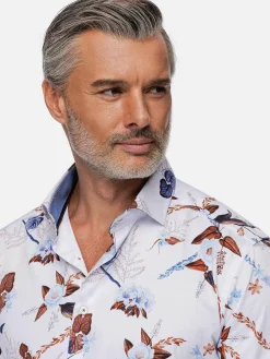 Wam Denim Overhemd Lange Mouw 75735 Camburn White| Overhemd Lange Mouwen