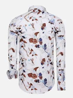 Wam Denim Overhemd Lange Mouw 75735 Camburn White| Overhemd Lange Mouwen