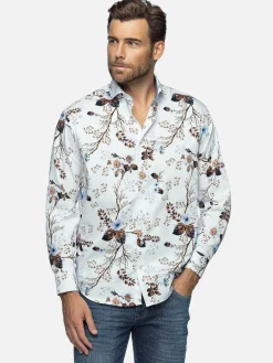 Wam Denim Overhemd Lange Mouw 59013 Clavant White| Overhemd Lange Mouwen