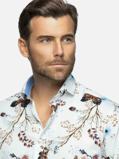 Wam Denim Overhemd Lange Mouw 59013 Clavant White| Overhemd Lange Mouwen