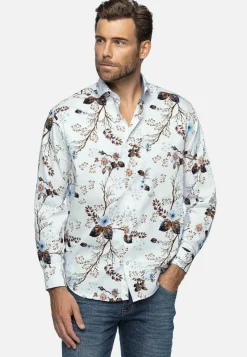 Wam Denim Overhemd Lange Mouw 59013 Clavant White| Overhemd Lange Mouwen