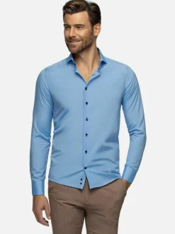 Wam Denim Overhemd Lange Mouw 75698 Cruise Light Blue| Overhemd Lange Mouwen