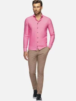 Wam Denim Overhemd Lange Mouw 75698 Cruise Fuchsia| Overhemd Lange Mouwen