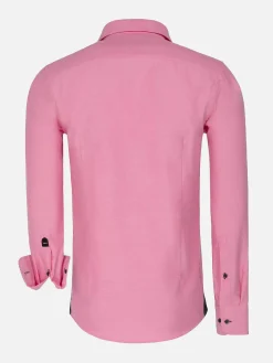 Wam Denim Overhemd Lange Mouw 75698 Cruise Fuchsia| Overhemd Lange Mouwen