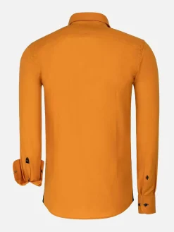 Wam Denim Overhemd Lange Mouw 75698 Cruise Orange| Overhemd Lange Mouwen