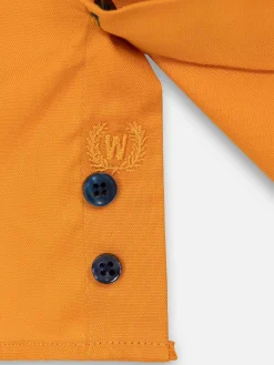 Wam Denim Overhemd Lange Mouw 75698 Cruise Orange| Overhemd Lange Mouwen
