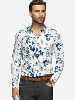 Wam Denim Overhemd Lange Mouw 75670 Evander White| Overhemd Lange Mouwen