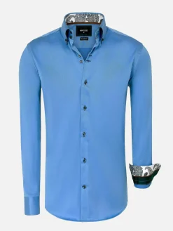Wam Denim Overhemd Lange Mouw 75697 Grace Blue| Overhemd Lange Mouwen