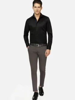 Wam Denim Overhemd Lange Mouw 75665 Harvery Specter Black| Overhemd Lange Mouwen
