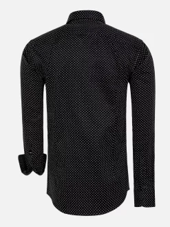 Wam Denim Overhemd Lange Mouw 75675 Lonval Black| Overhemd Lange Mouwen