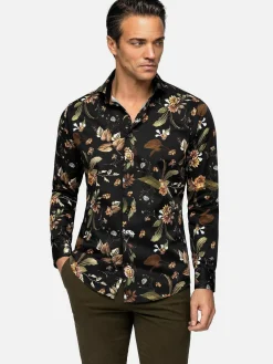 Wam Denim Overhemd Lange Mouw 75707 Meru Black| Overhemd Lange Mouwen