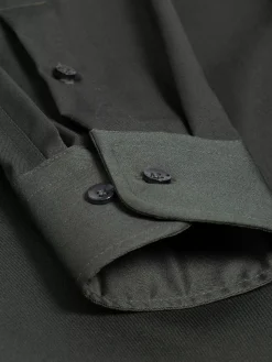 Wam Denim Overhemd Lange Mouw 75665 Pelle Dark Green| Overhemd Lange Mouwen