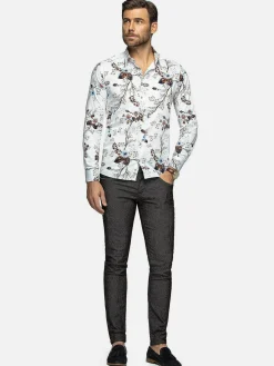 Wam Denim Overhemd Lange Mouw 75693 Rennes| Overhemd Lange Mouwen