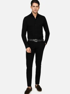 Wam Denim Overhemd Lange Mouw 75660 Sella Black| Overhemd Lange Mouwen