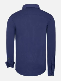 Wam Denim Overhemd Lange Mouw 75660 Sella Navy| Overhemd Lange Mouwen