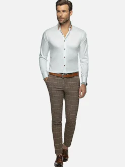 Wam Denim Romney Solid White Overhemd Lange Mouw| Overhemd Lange Mouwen