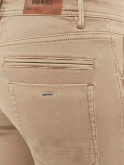 Wam Denim Sahara Button Closure Light Beige Jeans| Jeans